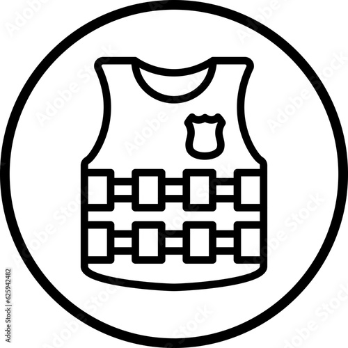 Vector Design Bulletproof Vest Icon Style