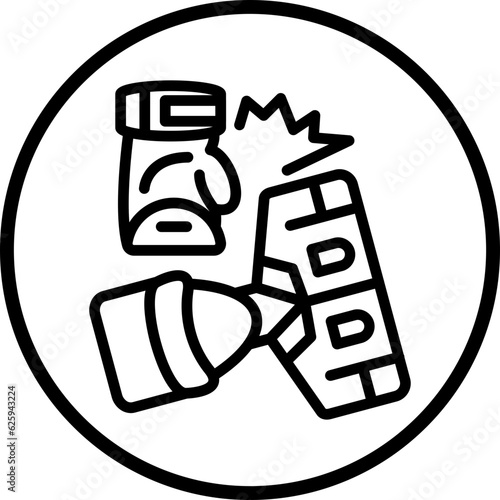 Vector Design Knocked Out Icon Style