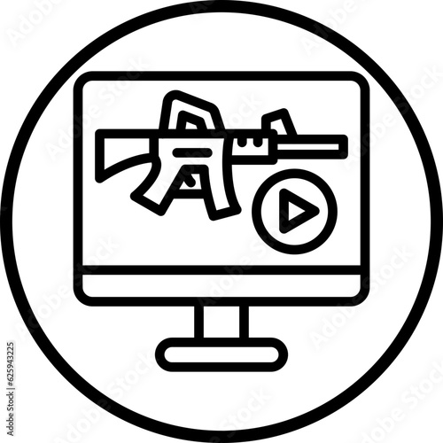 Vector Design Livestream Icon Style