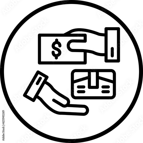 Vector Design Pay Upon Delivery Icon Style