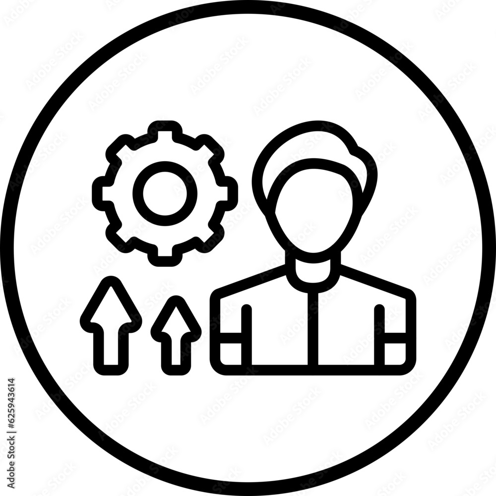 Vector Design Persona Development Icon Style Vector Design Persona Development Icon Style