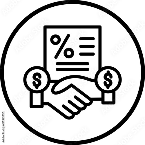Vector Design Down Payment Icon Style