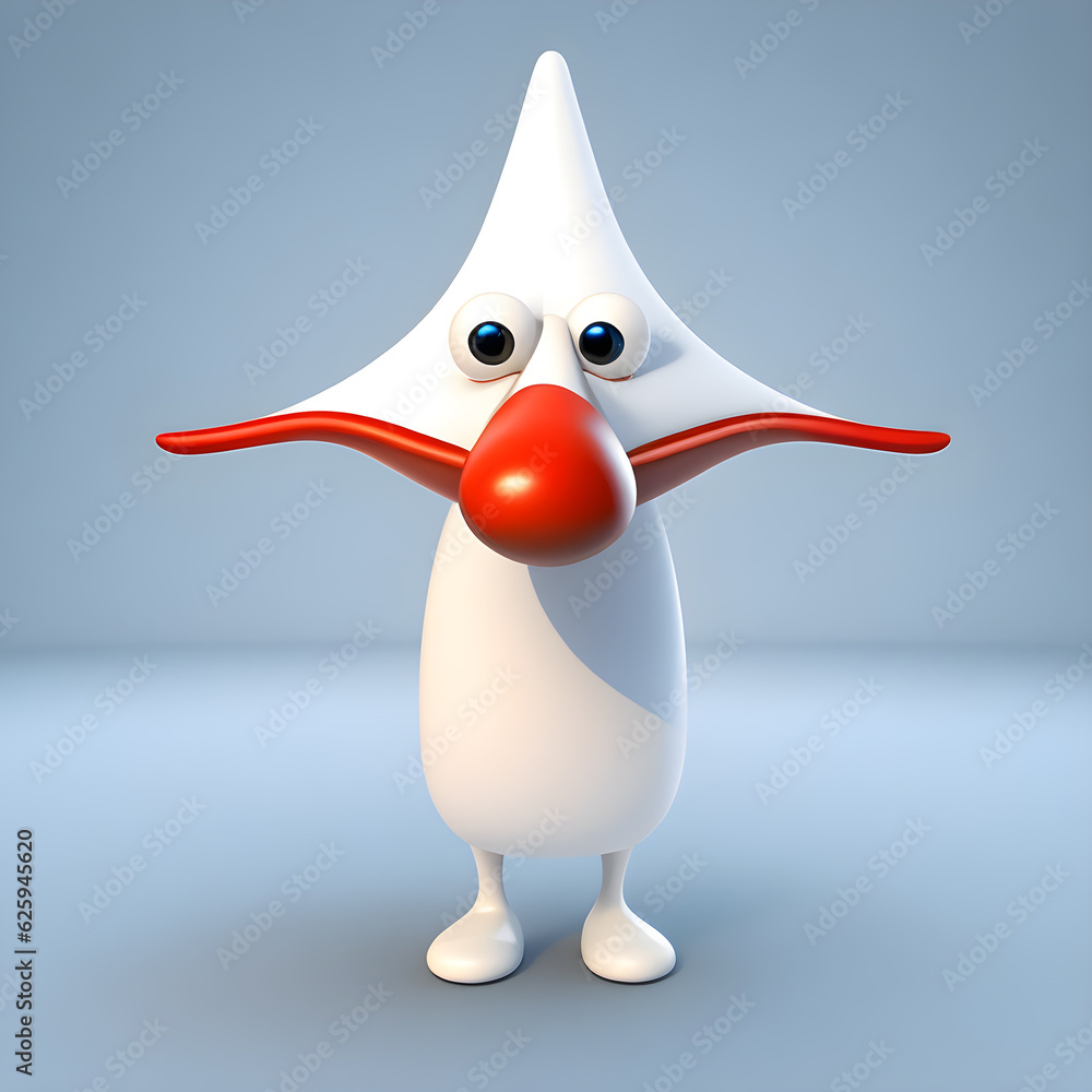 Funny 3d Rendered Character Funny children's 3D rendering cartoon character. Generative ai. Funny ...