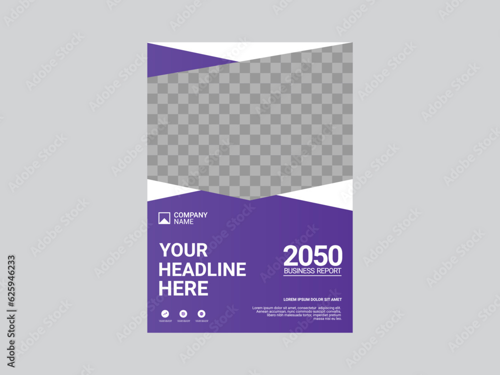 Fototapeta premium Creative corporate book cover design