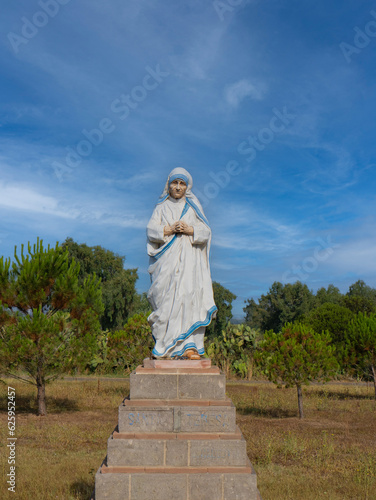 Pabillonis, ITALY - May 19th, 2023 Mother Teresa of Calcutta statue. photo