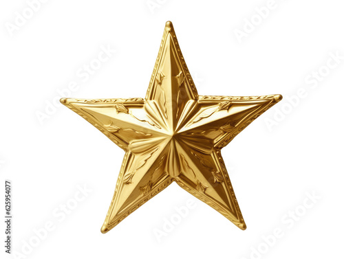 Golden Star Christmas Tree Topper