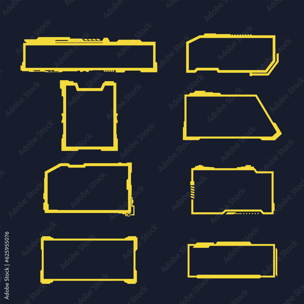 digital interface HUD elements set pack. User Interface, frame screens. Callouts titles, FUI circle set, Loading bars. Dashboard reality technology screen. Vector
digital interface HUD elements set pack. User Interface, frame screens. Callouts titles, FUI circle set, Loading bars. Dashboard reality technology screen. Vector