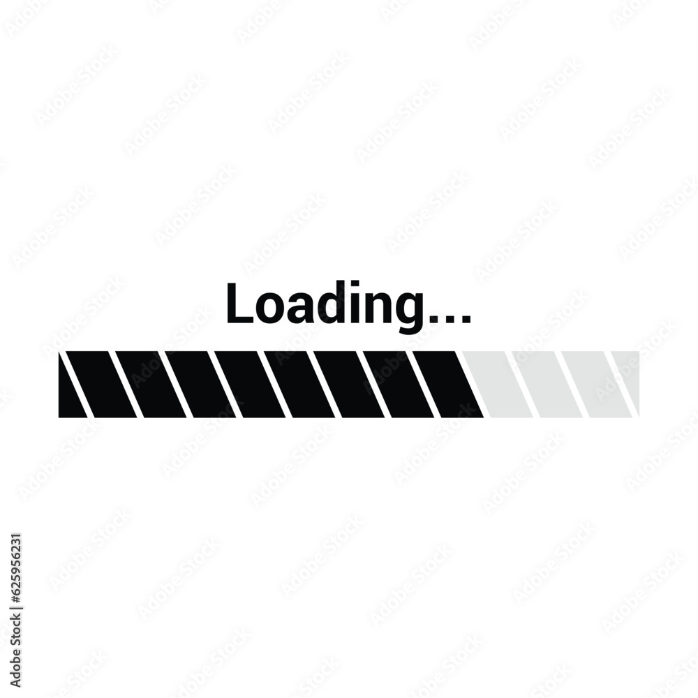 Loading bar progress icon system software update and upgrade concept.