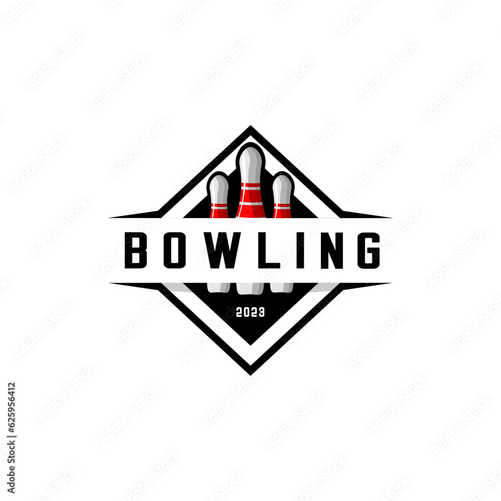 Bowling sport vector logo Bowling sport vector logo