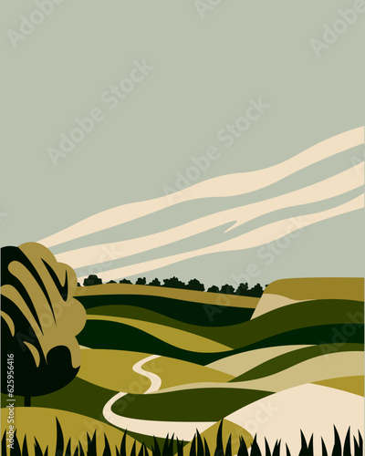 Field France travel poster provence