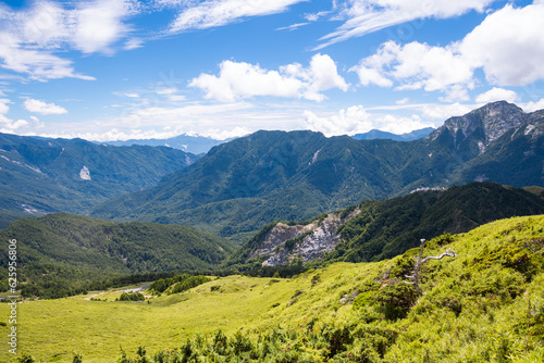 Hehuanshan in Taroko National Park beautiful mountain range in Taiwan