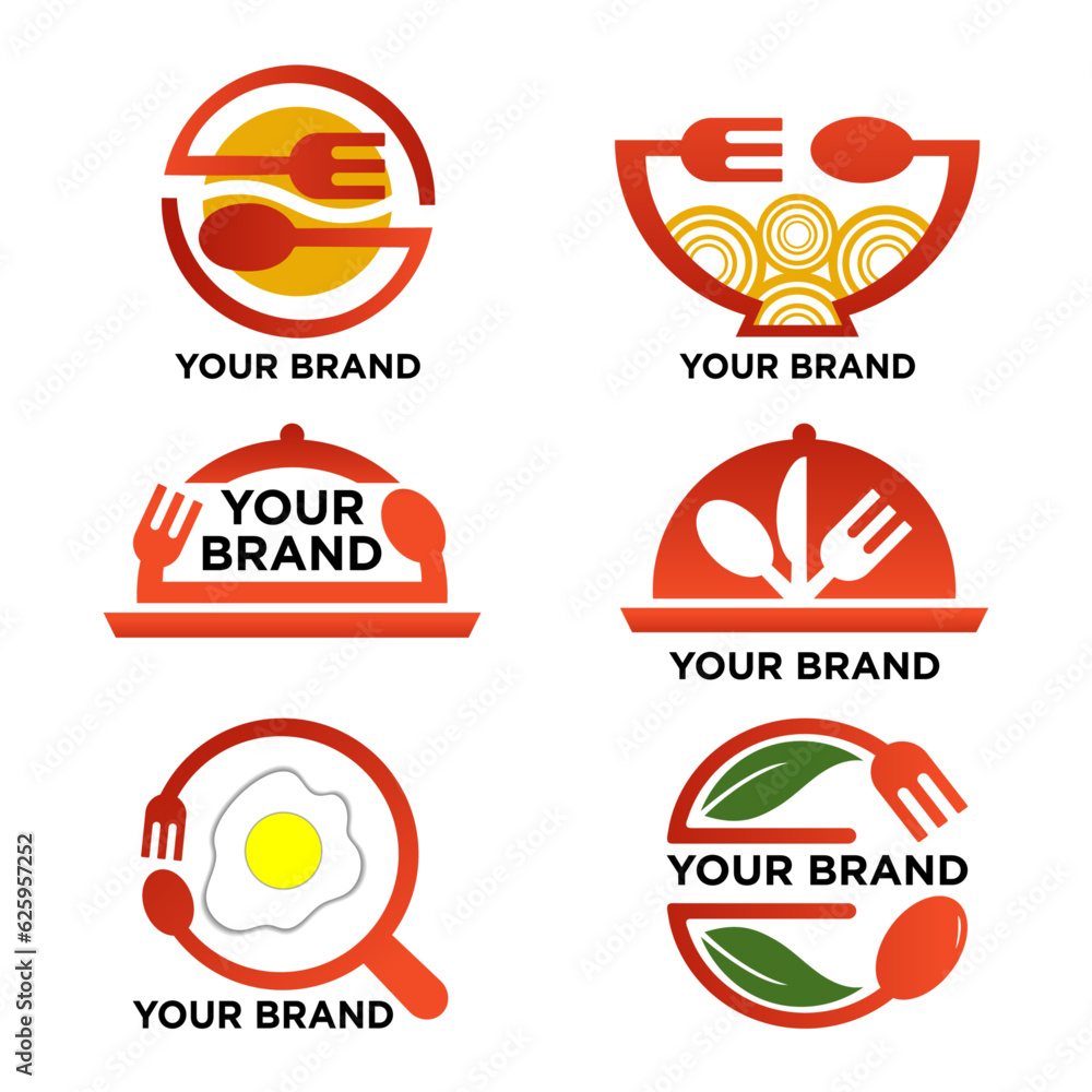 Vector Bundle Restaurant Modern Logo Suitable for a Business Logo Vector Bundle Restaurant Modern Logo Suitable for a Business Logo