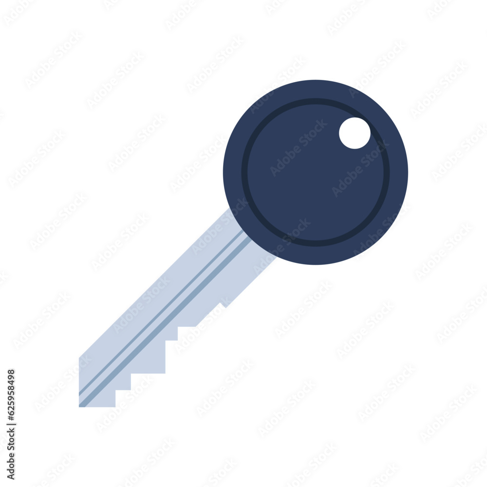 House key. Realistic modern door key. Home security. Vector illustration. House key. Realistic modern door key. Home security. Vector illustration.