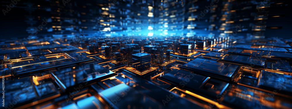 Exploration of the Future of Cyberspace - Tech Backgrounds in Brilliant Blue. Generative AI, Exploration of the Future of Cyberspace - Tech Backgrounds in Brilliant Blue. Generative AI,