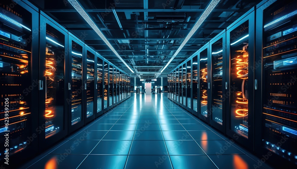 Obraz premium Network or Server Room