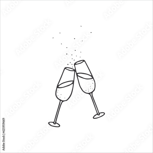 Wedding design element, Handdrawn element, Clipart, Drawing, Illustration
