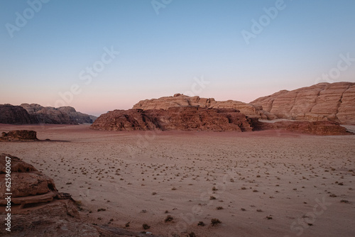 wadi rum desert panorama in jordan