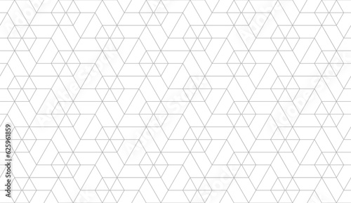 Vector seamless cubic hexagon pattern. Abstract geometric low poly background. Stylish grid texture.