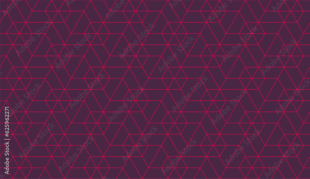 Vector seamless cubic hexagon pattern. Abstract geometric low poly background. Stylish grid texture.