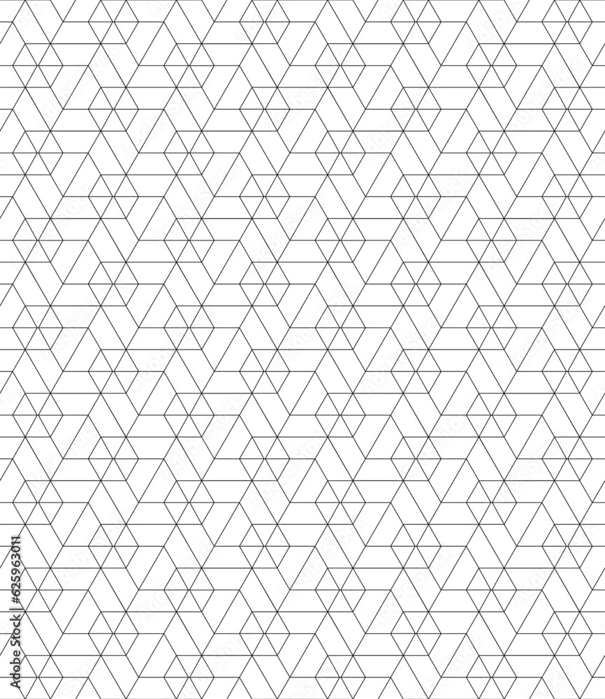 Vector seamless cubic hexagon pattern. Abstract geometric low poly background. Stylish grid texture. Vector seamless cubic hexagon pattern. Abstract geometric low poly background. Stylish grid texture.
