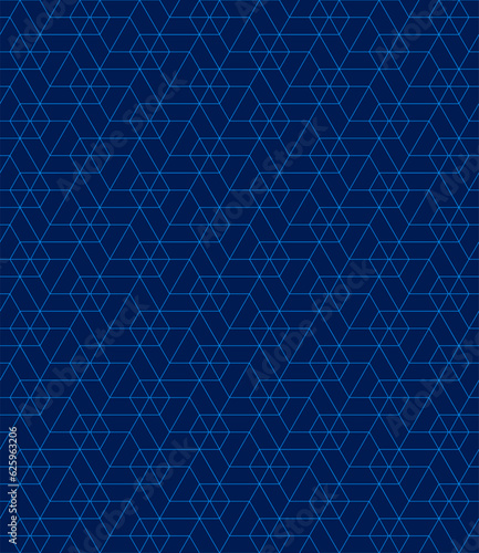 Vector seamless cubic hexagon pattern. Abstract geometric low poly background. Stylish grid texture.