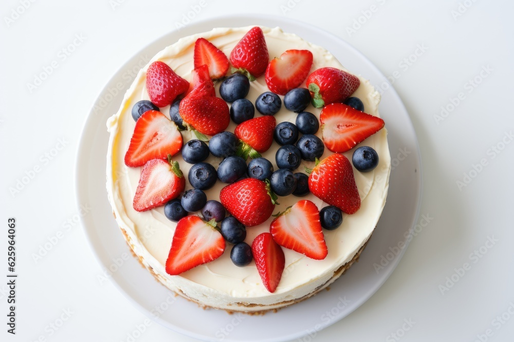 Tasty cake with berries Tasty cake with berries