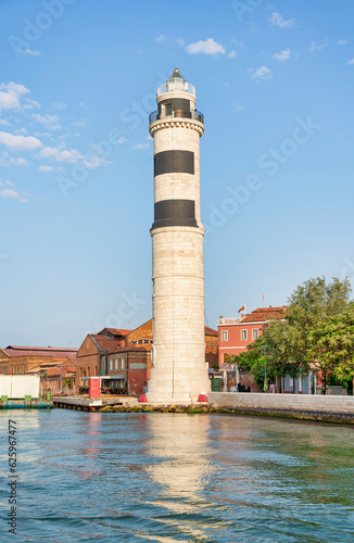 Murano Lighthouse (Faro di Murano) located on Murano island in Venice