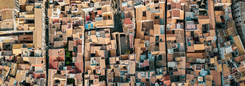 Aerial photo of the town of Syracuse in Sicily. Aerial photo of the town of Syracuse in Sicily.