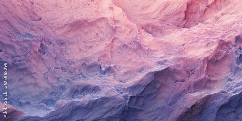 Lilac background, rough surface, mineral, crystal, natural abstract banner, generative AI.