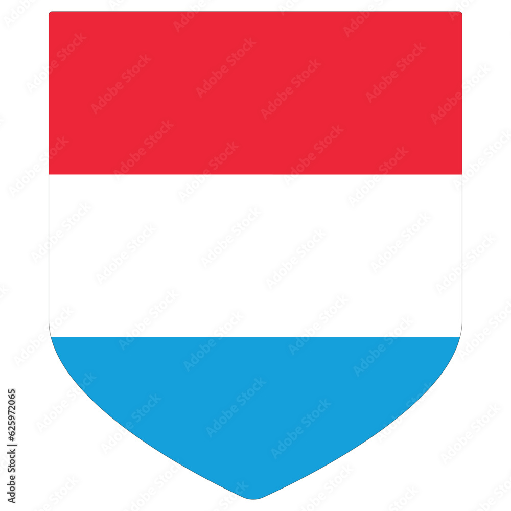 Luxembourg flag shape. Flag of Luxembourg design shape Luxembourg flag shape. Flag of Luxembourg design shape