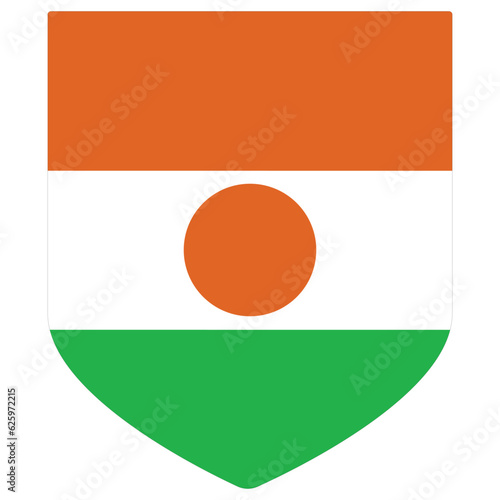 Free Download Niger flag shape. Flag of Niger design shape. - GFXLoad