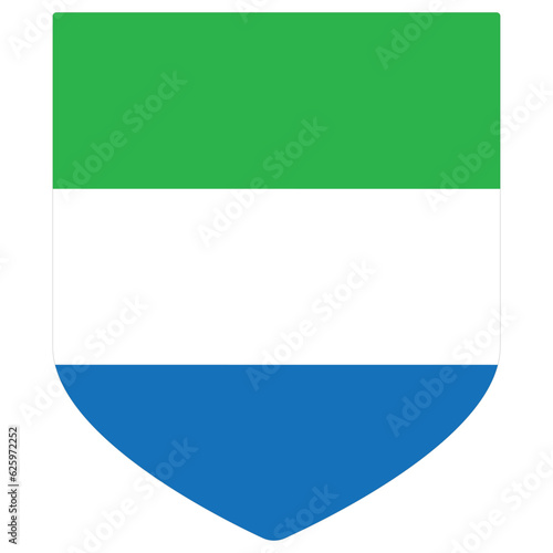 Free Download Sierra Leone flag design shape. Fag of Sierra Leone icon - GFXLoad