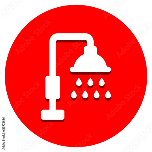 shower head and water