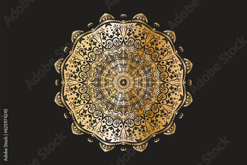 Arabic stylish ethnic arabesque style mandala pattern background design template ethnic mandala decoration pattern set 