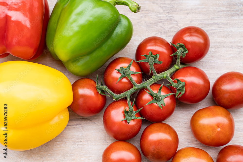 fresh summer cherry tomatoes on a branch fresh summer cherry tomatoes on a branch