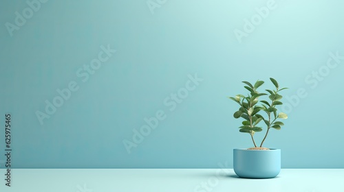 minimalist plant in a vase