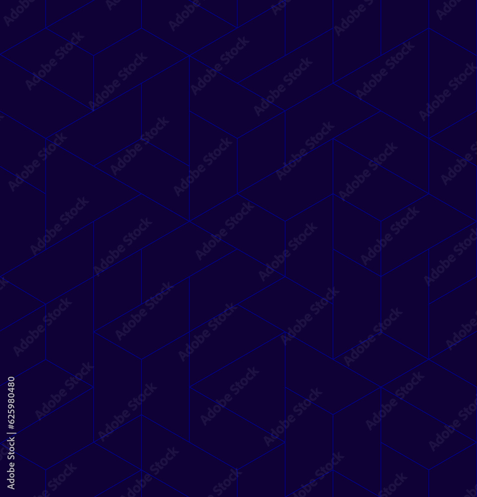 Vector seamless linear pattern. Abstract geometric background. Stylish fractal texture,