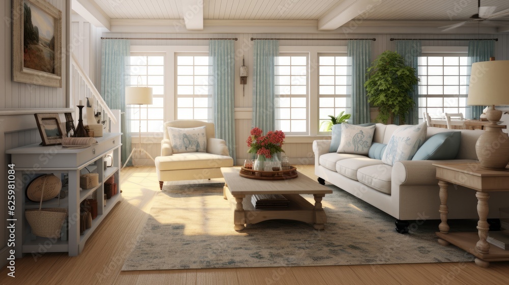 cozy farmhouse living room interior 3d cozy farmhouse living room interior 3d
