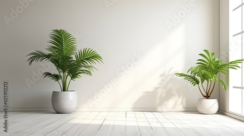 minimalist home interior background 3d render © Tumelo