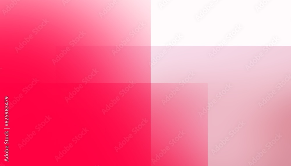 red pink white geometric square shapes pattern rectangle romantic minimal abstract background glassmorphism template