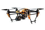Drone Isolated on Transparent Background. AI