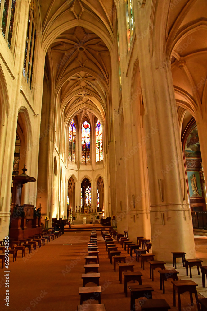 Paris; France - april 27 2023 : Saint Gervais Saint protais church