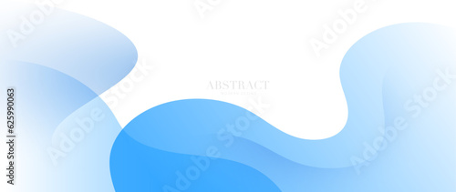 Abstract blue wave background, Blue banner