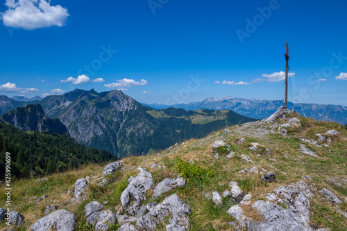 View from the Gurtisspitze in the Walgau Valley, Vorarlberg, Austria photo