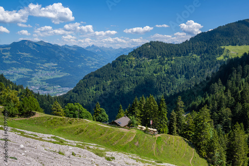 Sattle Alpe in the Galina Valley near Gurtis or Nenzing, Austria, Gurtis, Vorarlberg