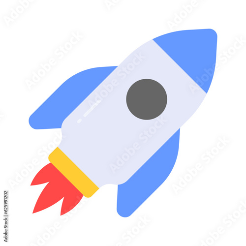 Check this amazing icon of rocket, customizable vector style