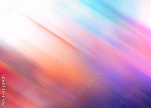 Blurred abstract rainbow colors striped gradient slanted lines dreamy background