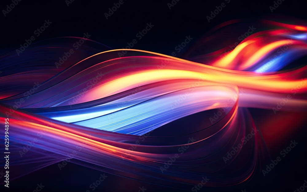 Vibrant neon lights against a dark background, creating a futuristic and energetic atmosphere Vibrant neon lights against a dark background, creating a futuristic and energetic atmosphere