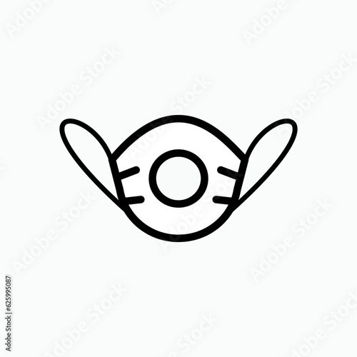Masker Icon. Respirator Protector Symbol - Vector, Sign for Design, Presentation, Website or Apps Elements. 