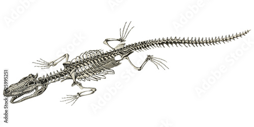Crocodile Animal Anatomy Skeleton Scientific Illustration Gator Anatomic